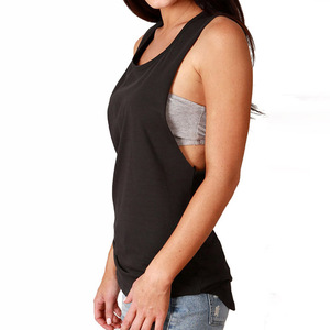 Women's Workout Running Tank <b>Top</b> Gym Fitness Stringer Vest Breathable Bodybuilding Singlet Custom Logo Yoga Sport - Product Image 2