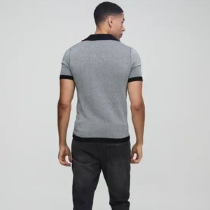 Camisas de Hombre al por Mayor de Spandex/Algodón, Lisas, con Estampado y Logotipo Bordado, Personalizadas para Golf - Product Image 2