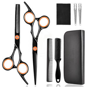 Kit de Tijeras de Peluquería Profesional al por Mayor, Juego de Tijeras para Cortar y Texturizar el Cabello, Acero Inoxidable, INSTRUMENTOS QORVEX - Product Image 1