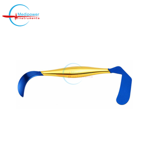 Retractor de Senos Manual de Doble Extremo, Aislado, Dorado, Instrumento Quirúrgico de Cirugía Plástica para Uso Hospitalario |   Cirugía de Senos - Product Image 1