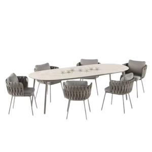 Outdoor and Indoor Furniture Casual Table and <b>Chairs</b> Set With Rattan Wicker <b>Chairs</b> <b>Restaurant</b> and Dining Set <b>For</b> <b>SALE</b> - Product Image 2