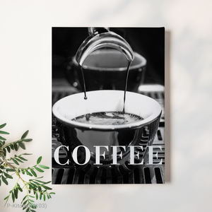 ศิลปะติดผนังวันหยุด, โปสเตอร์ภาพถ่ายการชงกาแฟขาวดำ, การตกแต่งผนังร้านกาแฟสมัยใหม่ - Product Image 2