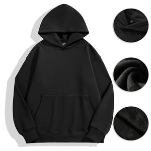 Sudadera con Capucha para Hombre, 100% Algodón Grueso, Ropa Urbana de Alta Calidad con Estampado de Líneas Negras, Hecho en Portugal, Denimes - Product Image 1