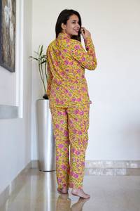 Pijama de algodón para mujer, camisón de verano para la playa, camisón de algodón suave estampado, camisón con botones, camisa de pijama estampada - Product Image 6