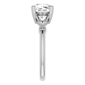 Anillo de compromiso vintage de plata 925 con moissanita de corte cojín al por mayor, anillo de boda personalizado para ella - Product Image 5