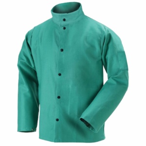 Veste de sécurité industrielle en tissu de coton perforé traité FR, haute performance, certifiée CE, imperméable, résistante à la chaleur 500-1000°C - Product Image 1