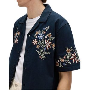 Modern Men’s Cotton Rich Embroidered <b>Shirt</b> <b>Half</b> Sleeve Smart Casual Beach and Party Wear - Product Image 2