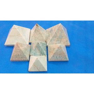 Pirámides de cristal de amazonita a granel al por mayor, minerales de ágata de cuarzo Natural hechos a mano, tamaño personalizado 35-100mm para manualidades Feng Shui Reiki - Product Image 3