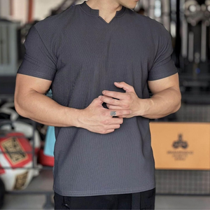 เสื้อยืดผู้ชายเสื้อยืดผ้าฝ้าย100% ออกแบบโลโก้ได้ตามต้องการเสื้อยืดผู้ชายทรงพอดีตัวสบายๆเป็นมิตรกับสิ่งแวดล้อม - Product Image 3