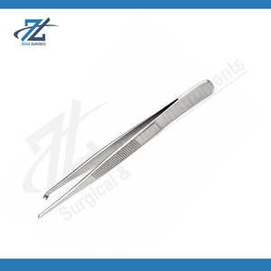 Pinzas Quirúrgicas para Tejidos Tipo Diente de Rata, Pinzas de Acero Inoxidable para Aplicación de Apósitos con Dientes Entrelazados, Fabricante Pakistán - Product Image 4