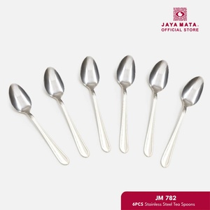 Jaya Mata - Juego de 6 Cucharas de Té de Acero Inoxidable JM782, Cubiertos Pequeños de Metal Reutilizables para Cafeterías, Cocina y Restaurantes - Product Image 2