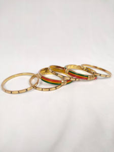 HZ0010 Hot Selling Chinese Style Enamel Painted brass Bracelet New Oil Drop Opening Design Tourist Attractions Fashion Bangles - Product Image 4