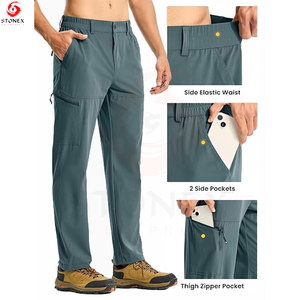 Men's Lightweight <b>Cargo</b> Pants Premium Cotton Relaxed Fit Multi Pocket Utility Trousers Casual <b>Work</b> Streetwear Outdoor Activities - Product Image 6