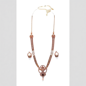 Conjunto de Joyería de Moda con Circonita y Collar de Aleación de Cobre - Estilo Real - Product Image 2