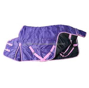 ม้าที่มีเสถียรภาพฤดูหนาวม้าปก200GSM โพลีเอสเตอร์บรรจุเป้าเสื้อกางเกงสมาร์ทไหล่ข้ามสายรัดหน้าท้องผู้ผลิตขายส่งราคา - Product Image 1