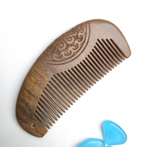 Professional Wooden Barber <b>Comb</b> Fine And <b>Wide</b> Tooth Hair Cutting Styling And Beard Grooming Tool Equipment - Product Image 2