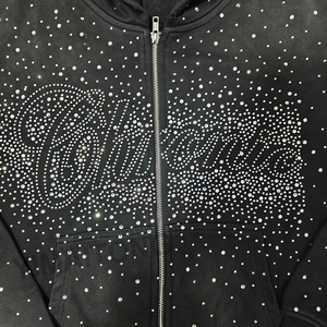 Pull tricoté décontracté noir oversize à col montant zippé, anti-plis, imprimé numérique, style streetwear, pour l'automne, 100% coton - Product Image 4