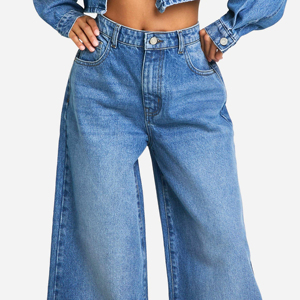 Pantalones de mujer de algodón de alta calidad, diseño moderno, color liso, corte acampanado, a la moda y elegantes. - Product Image 5