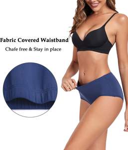 Braguitas Modernas para Mujer, Estilo Hipster, ODM, Transpirables, Tejido Suave, Elásticas, Ajuste Relajado, Cobertura Total, Uso Diario, Sensación Suave - Product Image 3