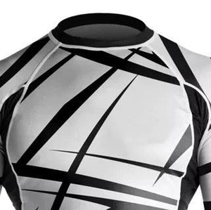 Toutes tailles, manches longues, fabrication professionnelle, prix de gros, rashguards pour hommes en solde, sublimés, respirants, séchage rapide, antibactériens - Product Image 3