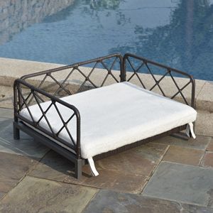 Canapé-lit pour chien en rotin résistant à l'eau Lit pour animal de compagnie en osier intérieur et extérieur - Product Image 2