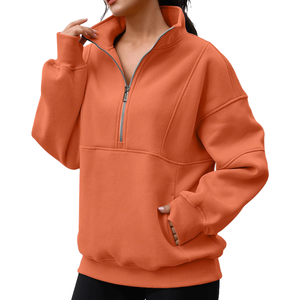 Sudadera con Capucha de Alta Calidad con Logotipo Personalizado, Estilo Casual Urbano, Hombros Caídos, Transpirable y Ecológica, Sudadera con Cierre de Cremallera para Mujer - Product Image 5