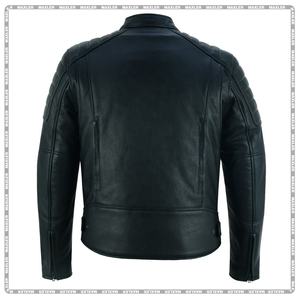 Chaqueta de moto de cuero aprobada por la CE a prueba de viento para hombre, ropa deportiva duradera para todas las estaciones para montar y andar en bicicleta - Product Image 2