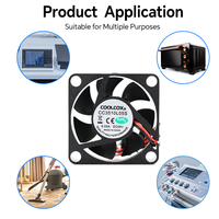 CoolCox 35x35x10mm ventilateur de refroidissement axial cc 5V 12V 24V 3510 Dc sans brosse pour boîtier PC humidificateur purificateur d'air navigateur ODM AC