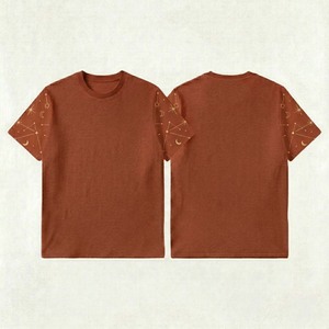 T-shirt uni teint en pièce pour homme, manches courtes, délavage vintage, 100 % coton, basique, anti-boulochage, coupe ample, Pakistan - Product Image 4
