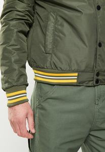 Chaqueta Universitaria de Satén de Alta Calidad, Cortavientos, Transpirable, Chaqueta Universitaria con Letras Bordadas, Logotipo Personalizado al por Mayor para Hombre - Product Image 5