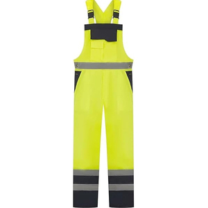 Salopette de travail haute visibilité réfléchissante personnalisée OEM de haute qualité pour la construction – Prix de gros - Product Image 5