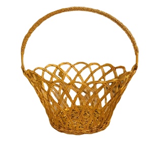 Eco-Friendly Modern Metal Meshwire Multipurpose <b>Hamper</b> Fancy <b>Basket</b> <b>for</b> Packing Gifting Decoration - Product Image 1
