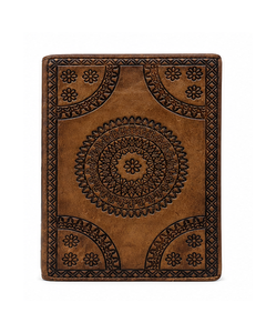 Decorative Leather Journal <b>Notebook</b> Embossed Cover Travel Diary Writing Sketchbook Blank <b>Notebook</b> Writing Diary Gift <b>Book</b> - Product Image 1