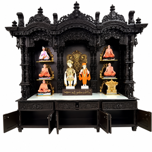 Grand Mandir en bois Swaminarayan pour la maison, fabriqué à la main en teck massif, vente en gros, fabricant et exportateur pour l'Australie - Product Image 3