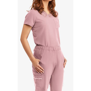 Nouvel ensemble de blouses et pantalons de travail à manches courtes pour hommes et femmes, idéal pour les hôpitaux, les cliniques vétérinaires, les médecins, les chirurgiens et le personnel médical. - Product Image 4
