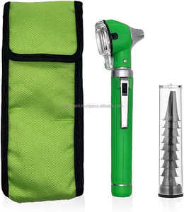 Otoscopio Portátil Eléctrico de Fibra Óptica Verde para Diagnóstico ORL, Uso en Hospitales y Clínicas, Certificado CE, OEM, ODM, el Mejor - Product Image 1