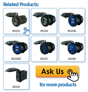 YIS-cargador USB marino de 5V, 2,4 a, 2 puertos, con luz Led azul, patrón de grabado láser, personalización, 4,8 A, Max - Product Image 6