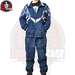 Chaqueta con cremallera completa y estampado gráfico y pantalones deportivos a juego, totalmente personalizados, recién llegados, del mejor proveedor, fáciles de usar, conjuntos deportivos Memory. - Product Image 2