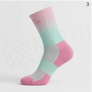 North Approach Crew <b>Socks</b> Pink Mint Breathable <b>Running</b> <b>Socks</b> for Adults Summer Season - Product Image 3