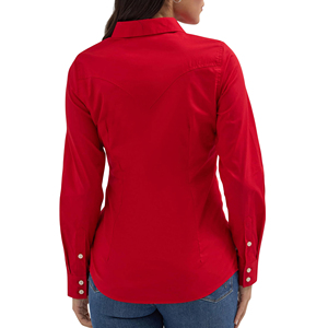 Camisa de mezclilla para mujer, manga larga, logotipo personalizado, ropa de calle de invierno, gruesa, transpirable, 100% algodón, tipo mezclilla - Product Image 4