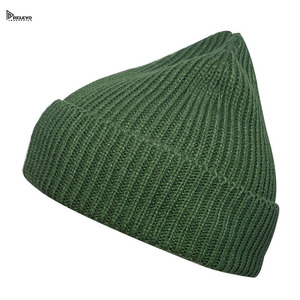 หมวกบีนนี่สีเขียวและสีดำบุสองชั้น นุ่ม อุ่น เหมาะสำหรับฤดูหนาว  สำหรับผู้ชายและผู้หญิง  สามารถสกรีนโลโก้ได้สำหรับการสั่งซื้อจำนวนมาก - Product Image 4