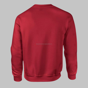 Personalizado hombre Casual Hip Hop sudadera en blanco cuello redondo de felpa de gran tamaño sudaderas para hombres y mujeres - Product Image 3