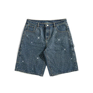 Kivotech fabrique des shorts en denim sur mesure de haute qualité, en stock, pour hommes, style streetwear décontracté. - Product Image 1
