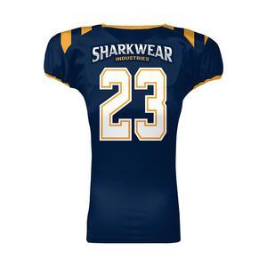 Maillots de football américain Sharkwear unisexes à col en V, manches courtes, en maille respirante, extensibles dans quatre directions, imprimé numéro 23 - Product Image 6