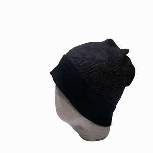 Bonnet unisexe en acrylique, tricot contrastant color block, casquette décontractée d'hiver, taille adulte 56-58CM - Product Image 3