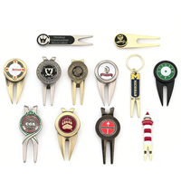Outil de réparation de divots de golf en métal personnalisé OEM, fourche de green Rabbit, marqueur de balle magnétique, cadeau de golf personnalisé pour tournoi
