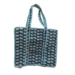 Sacs fourre-tout carrés classiques matelassés Kantha, sacs à bandoulière en coton faits à la main par des artisans, sacs de shopping, vente en gros B2B, motif circulaire personnalisé - Product Image 1