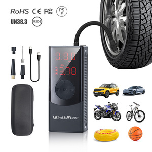 Pompe à air numérique intelligente rechargeable pour voiture, <span class=keywords><strong>moto</strong></span> et ballons, 4500 mAh, 12 V, avec fonction de charge de téléphone portable - Product Image 1