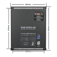 Módulo Amplificador de Placa Activa Getshow SUB 9006-AMP con FIR DSP, Entrada USB XLR, 2400W, 30Hz-400Hz para Altavoces Line Array PA