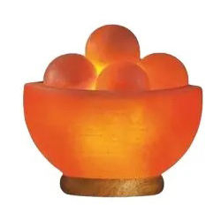 La lampe en sel de l'Himalaya Fire Bowl est un élément décoratif élégant pour la maison, alliant la texture rustique des cristaux de sel et une éclairage chaleureux pour une ambiance paisible. - Product Image 1